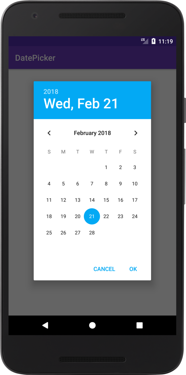 Android Datepicker Using Datepickerdialog With Button Coding Demos