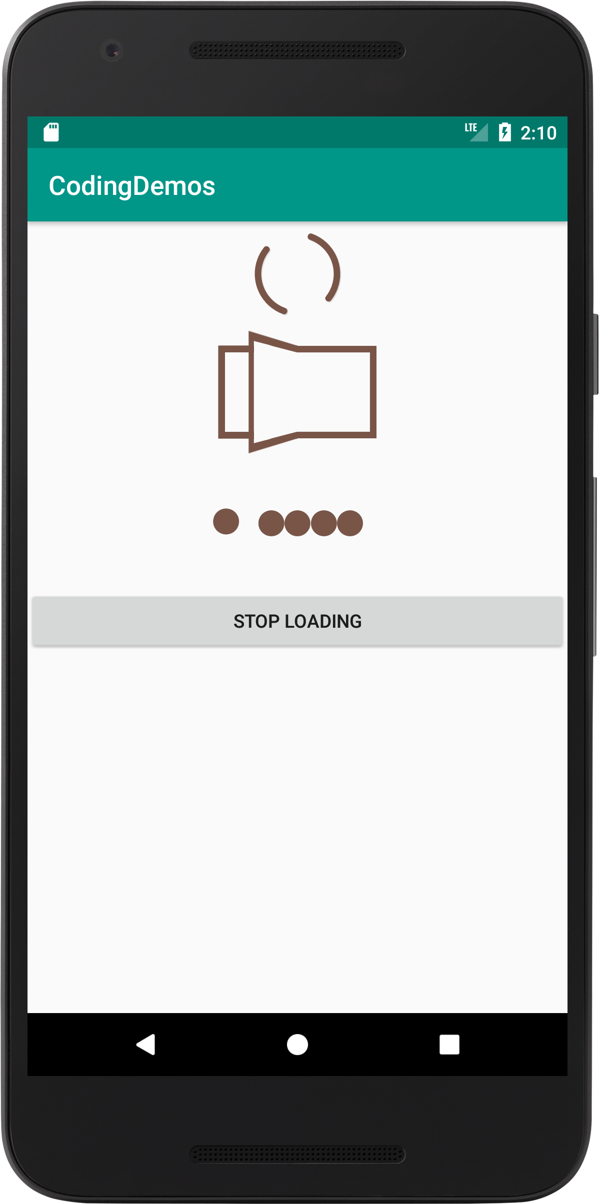 Android Loading View - Add Spinner And Dot Loading Animation - Coding Demos