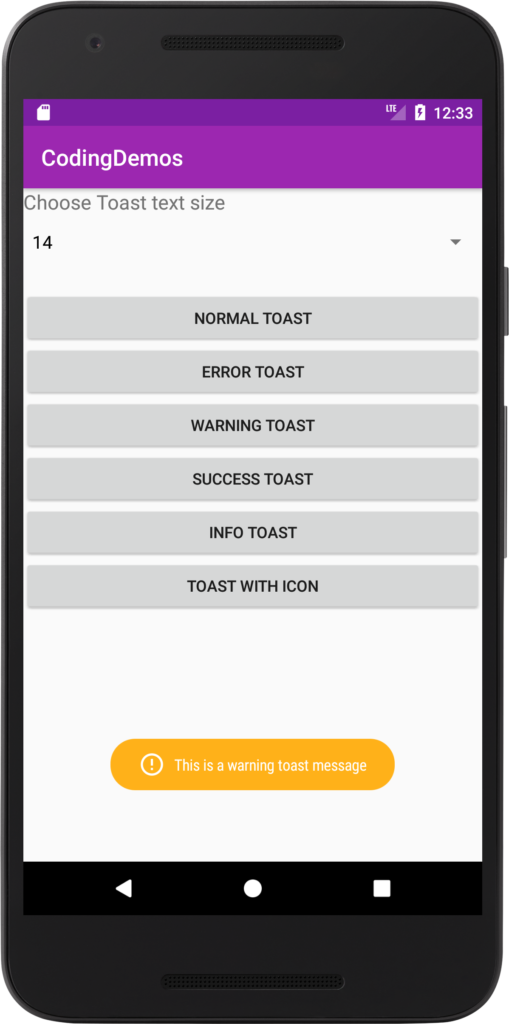 android studio toast message for each picture in a gridview